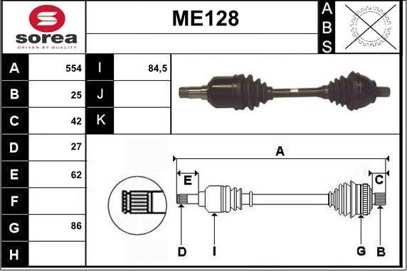 Sera ME128 - Pogonska osovina www.molydon.hr