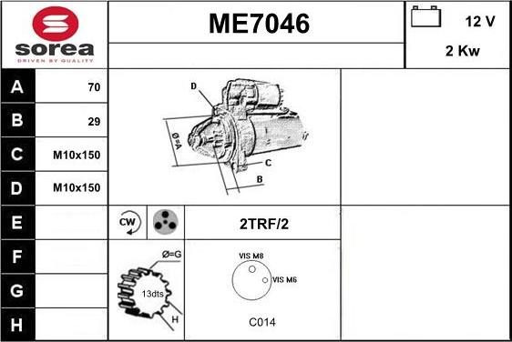 Sera ME7046 - Starter www.molydon.hr