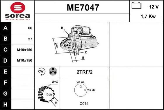 Sera ME7047 - Starter www.molydon.hr