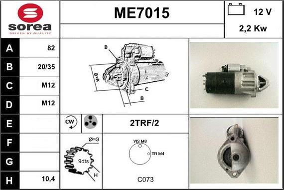 Sera ME7015 - Starter www.molydon.hr