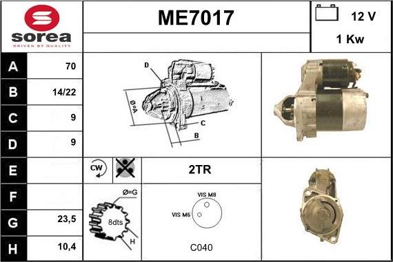 Sera ME7017 - Starter www.molydon.hr