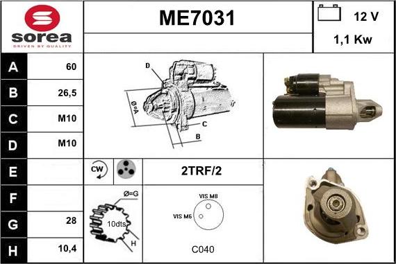 Sera ME7031 - Starter www.molydon.hr