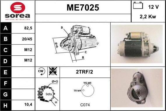 Sera ME7025 - Starter www.molydon.hr