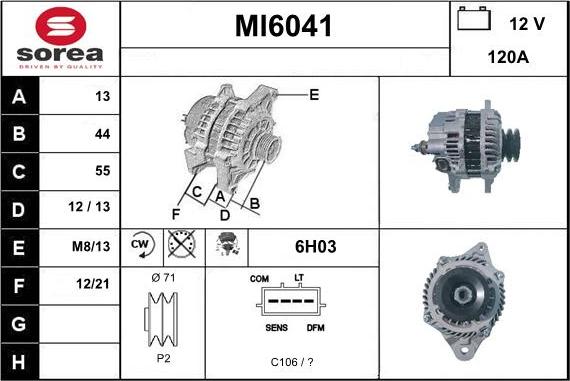 Sera MI6041 - Alternator www.molydon.hr