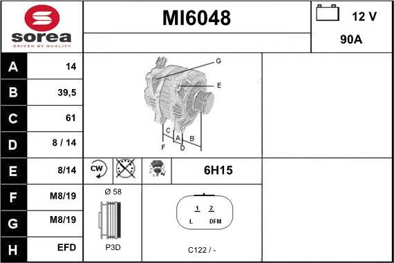 Sera MI6048 - Alternator www.molydon.hr