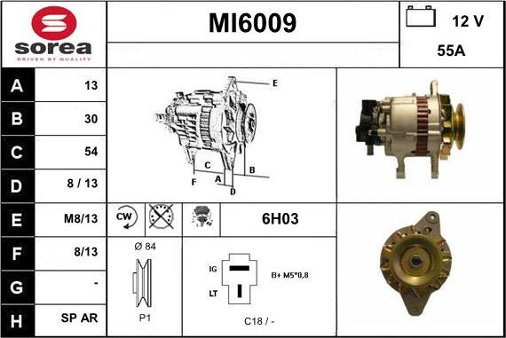 Sera MI6009 - Alternator www.molydon.hr