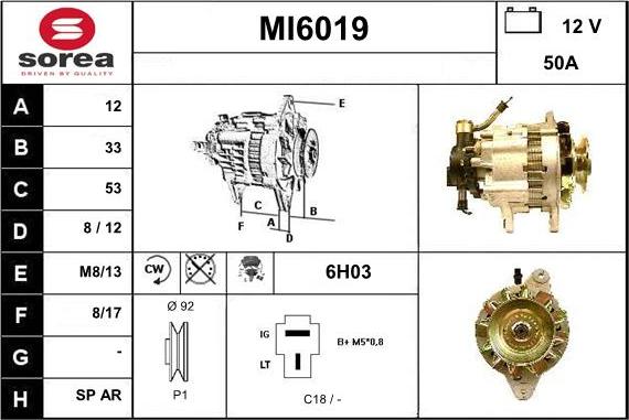 Sera MI6019 - Alternator www.molydon.hr