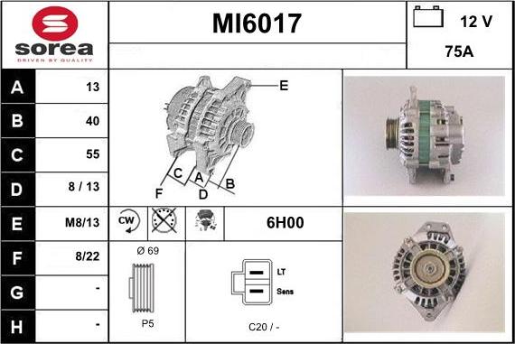 Sera MI6017 - Alternator www.molydon.hr