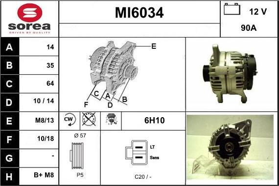 Sera MI6034 - Alternator www.molydon.hr