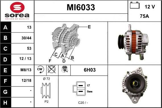 Sera MI6033 - Alternator www.molydon.hr