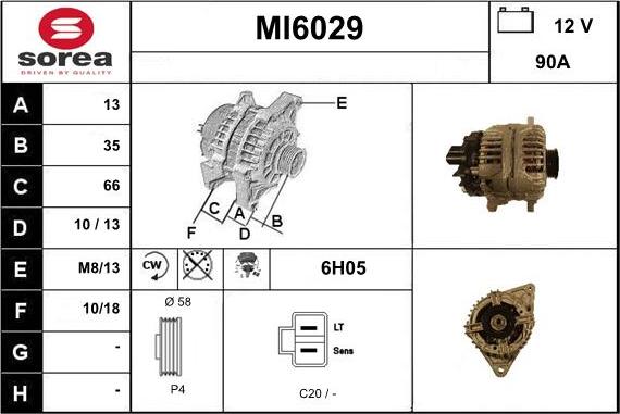 Sera MI6029 - Alternator www.molydon.hr