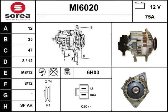 Sera MI6020 - Alternator www.molydon.hr