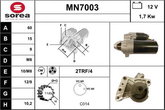 Sera MN7003 - Starter www.molydon.hr