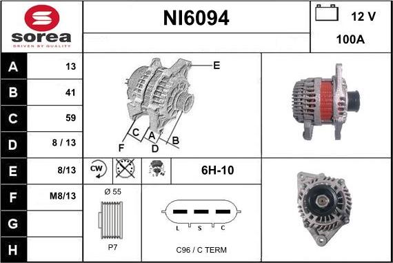 Sera NI6094 - Alternator www.molydon.hr