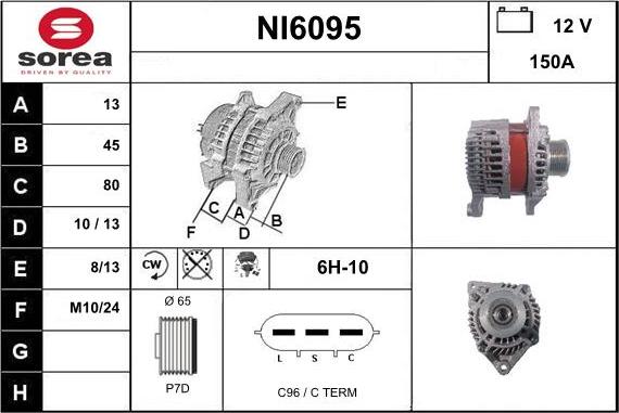 Sera NI6095 - Alternator www.molydon.hr