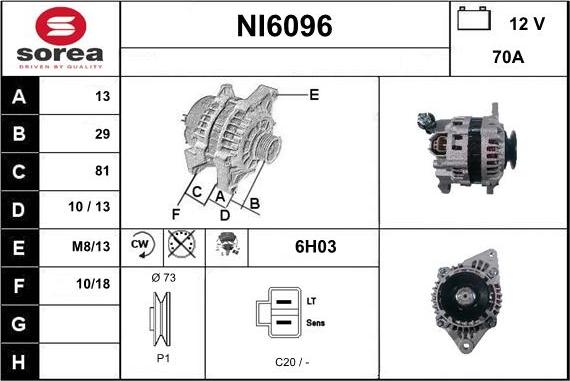 Sera NI6096 - Alternator www.molydon.hr