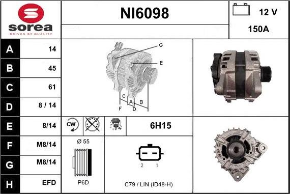 Sera NI6098 - Alternator www.molydon.hr