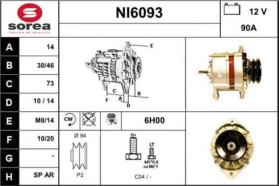 Sera NI6093 - Alternator www.molydon.hr