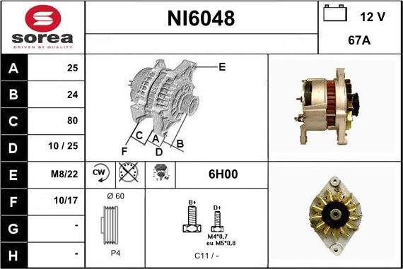 Sera NI6048 - Alternator www.molydon.hr