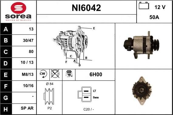 Sera NI6042 - Alternator www.molydon.hr