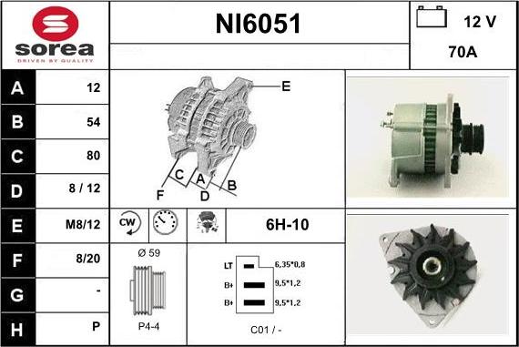 Sera NI6051 - Alternator www.molydon.hr