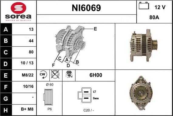 Sera NI6069 - Alternator www.molydon.hr