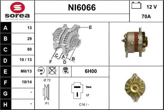 Sera NI6066 - Alternator www.molydon.hr