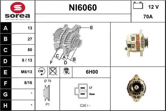 Sera NI6060 - Alternator www.molydon.hr