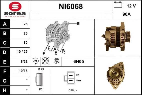 Sera NI6068 - Alternator www.molydon.hr