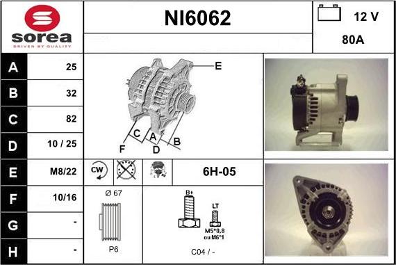 Sera NI6062 - Alternator www.molydon.hr