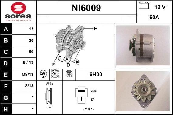 Sera NI6009 - Alternator www.molydon.hr