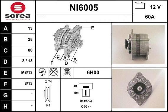 Sera NI6005 - Alternator www.molydon.hr