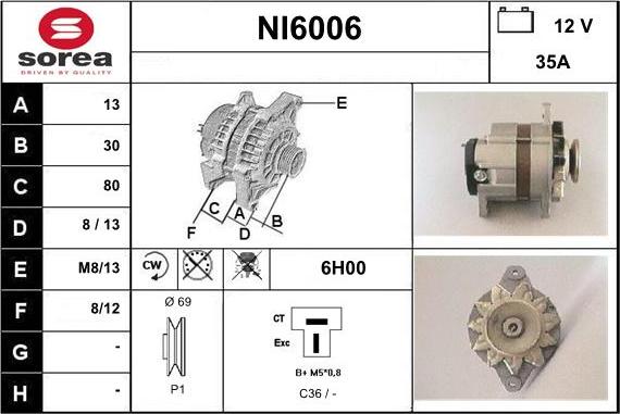 Sera NI6006 - Alternator www.molydon.hr