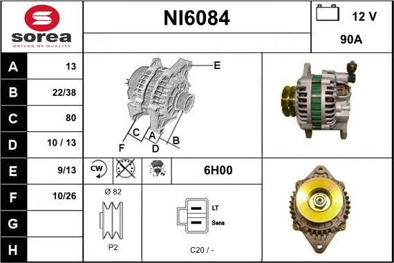 Sera NI6084 - Alternator www.molydon.hr