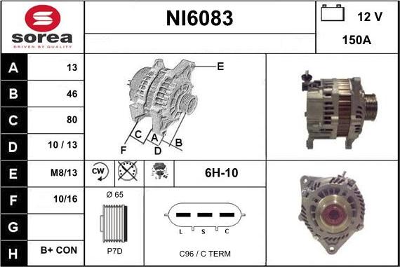 Sera NI6083 - Alternator www.molydon.hr