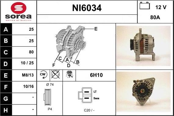 Sera NI6034 - Alternator www.molydon.hr