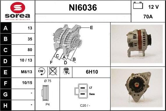 Sera NI6036 - Alternator www.molydon.hr