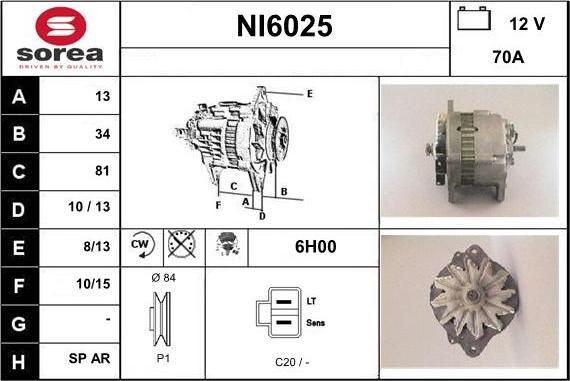 Sera NI6025 - Alternator www.molydon.hr