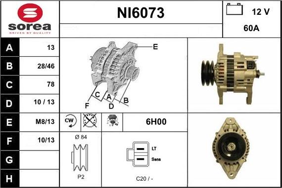 Sera NI6073 - Alternator www.molydon.hr