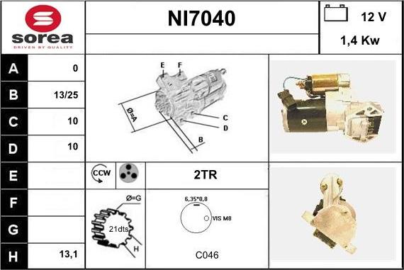 Sera NI7040 - Starter www.molydon.hr