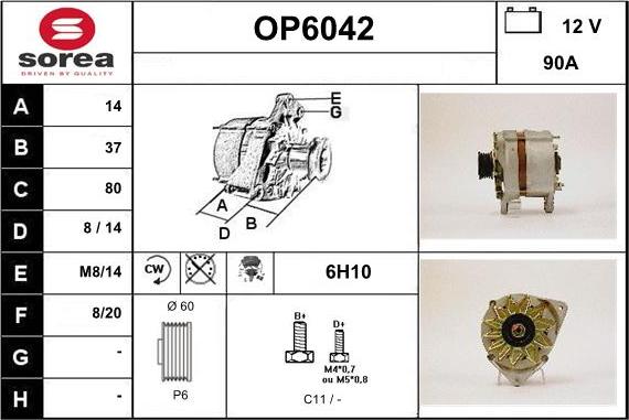 Sera OP6042 - Alternator www.molydon.hr