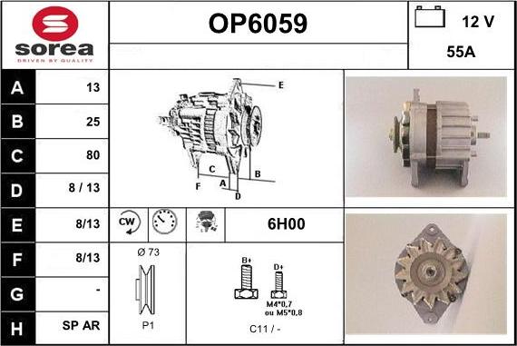 Sera OP6059 - Alternator www.molydon.hr