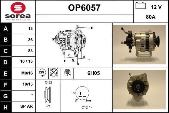 Sera OP6057 - Alternator www.molydon.hr