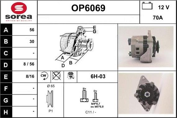 Sera OP6069 - Alternator www.molydon.hr