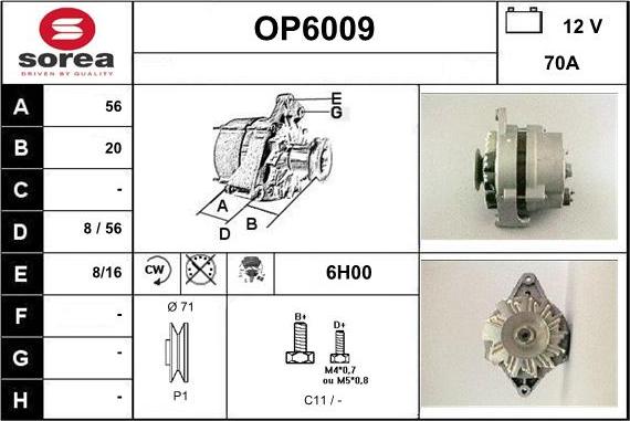 Sera OP6009 - Alternator www.molydon.hr