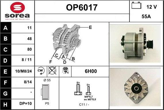 Sera OP6017 - Alternator www.molydon.hr