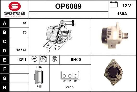 Sera OP6089 - Alternator www.molydon.hr