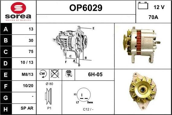 Sera OP6029 - Alternator www.molydon.hr