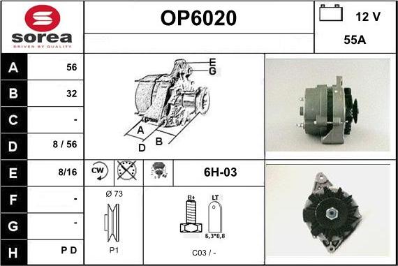 Sera OP6020 - Alternator www.molydon.hr