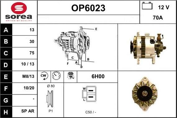 Sera OP6023 - Alternator www.molydon.hr